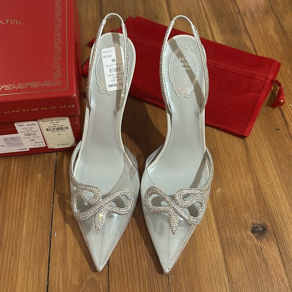 NWT RENE CAOVILLA
Strass Snake Stiletto Halter Pumps